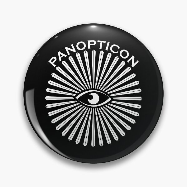 Item preview, Panopticon, all seeing eye | white lines designed and sold by camisariasj.