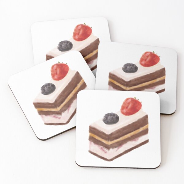 Item preview, Chocolate cake (digital watercolour) designed and sold by carmwong.