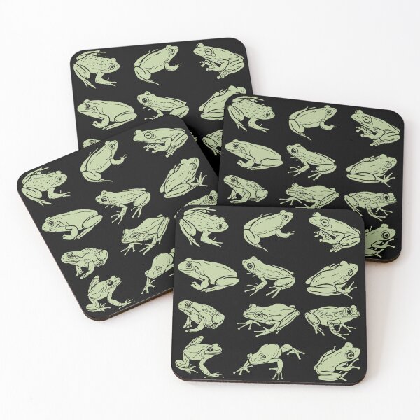 Item preview, Frogs - Froggo Amphibian Print Pattern designed and sold by RoughShirts.
