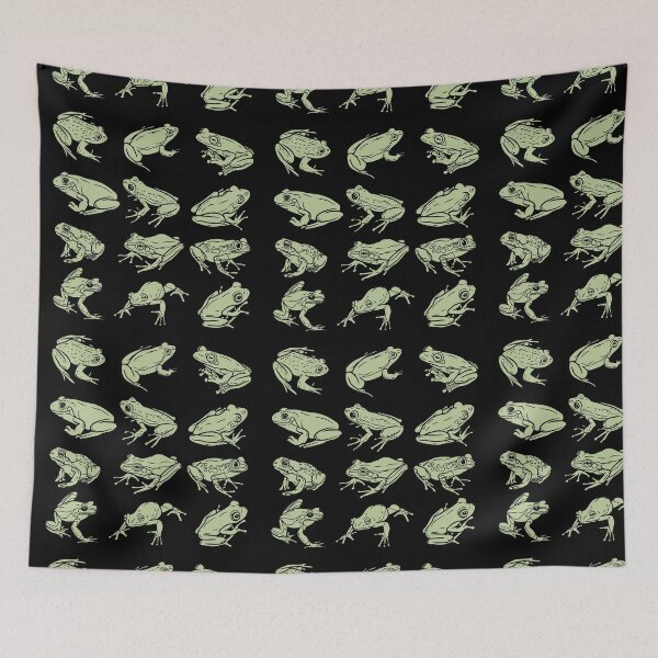 Item preview, Frogs - Froggo Amphibian Print Pattern designed and sold by RoughShirts.