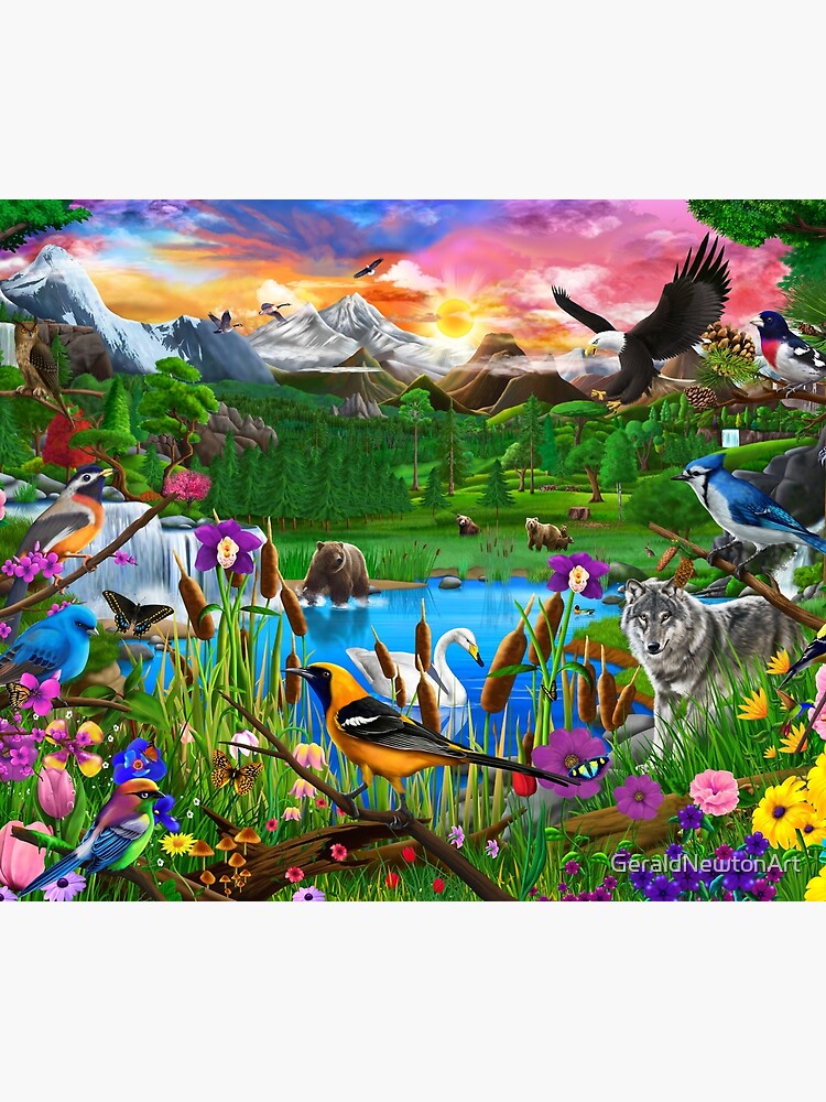 Yellowstone National Park by GeraldNewtonArt