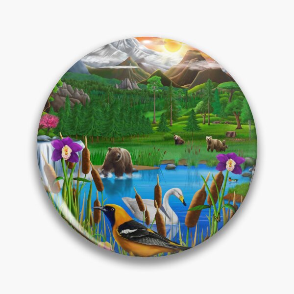 Item preview, Yellowstone National Park designed and sold by GeraldNewtonArt.