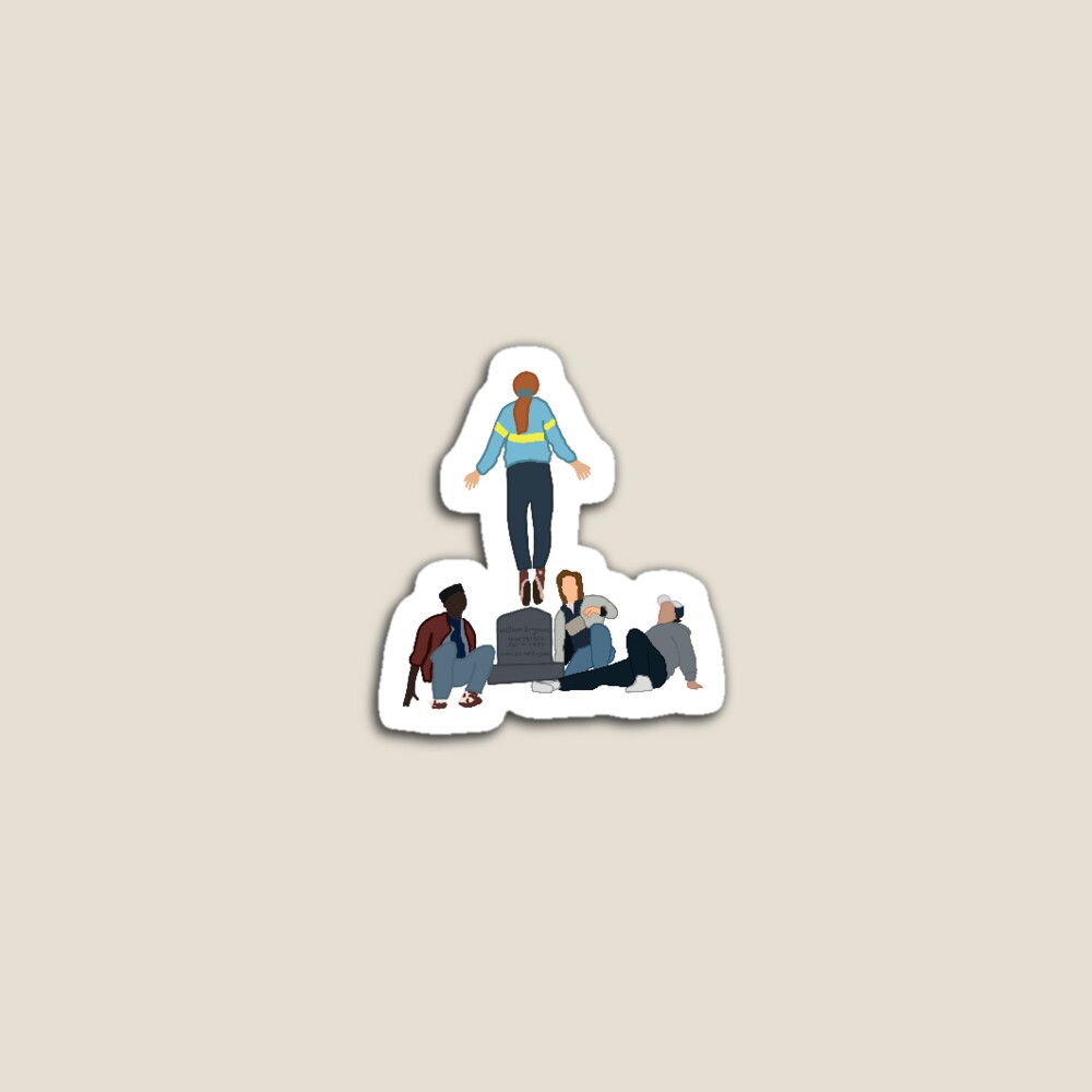 Beverly Marsh overalls  Sticker for Sale by aestheticctrash