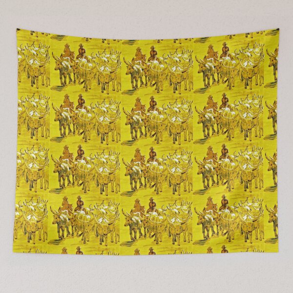 Item preview, Two Cowboys On Horse Herding Their Cattle At Sundown designed and sold by DonSylvester.