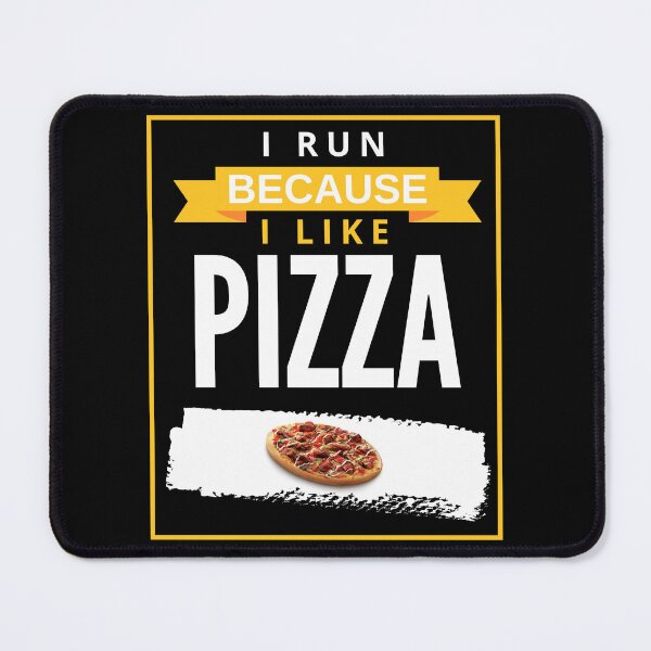 Item preview, I Run Because I Really Like Pizza Funny Novelty Running designed and sold by Alieso.