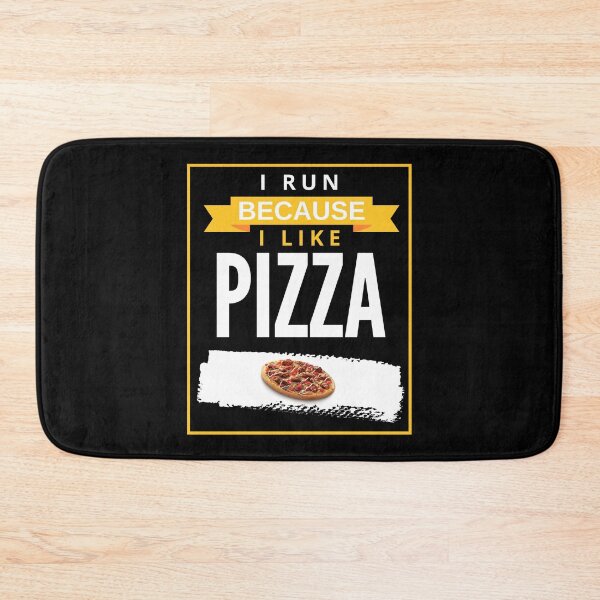 Item preview, I Run Because I Really Like Pizza Funny Novelty Running designed and sold by Alieso.
