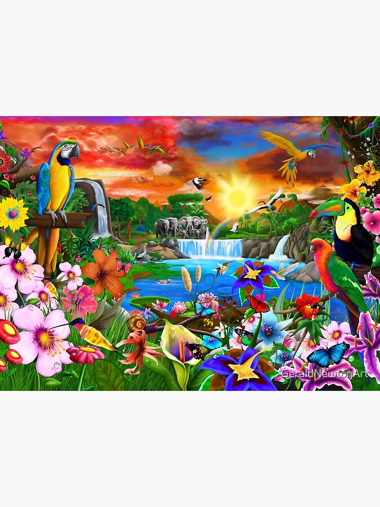 "The Amazing Exotic Land" Poster for Sale by GeraldNewtonArt Redbubble