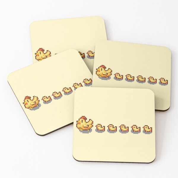 Item preview, Stardew Valley Gold Chicken and Chicks designed and sold by aiya-pixels.