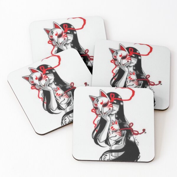 Item preview, Japanese Fox Mask designed and sold by MilicaaD.