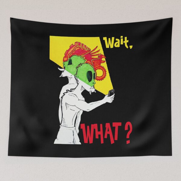 Item preview, Wait, what? | Funny Demons Questioning Punctuation Slang designed and sold by SereneSouls.