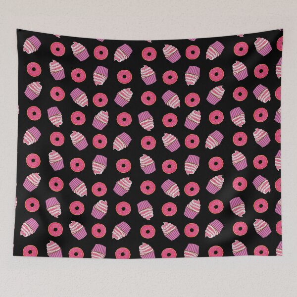 Item preview, cupcake and donuts pattern designed and sold by stickers-packs.