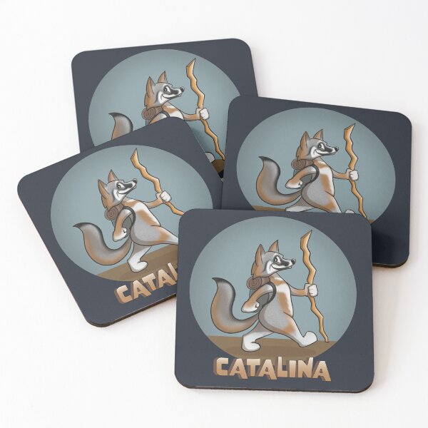 Item preview, Backpacking Catalina Island Fox designed and sold by Illustration Central.