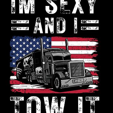 Now You Know What An AWESOME Trucker Looks Like American Flag Truck Driver  Gifts Vintage Trucker Design Sticker for Sale by DownHomeCrafts