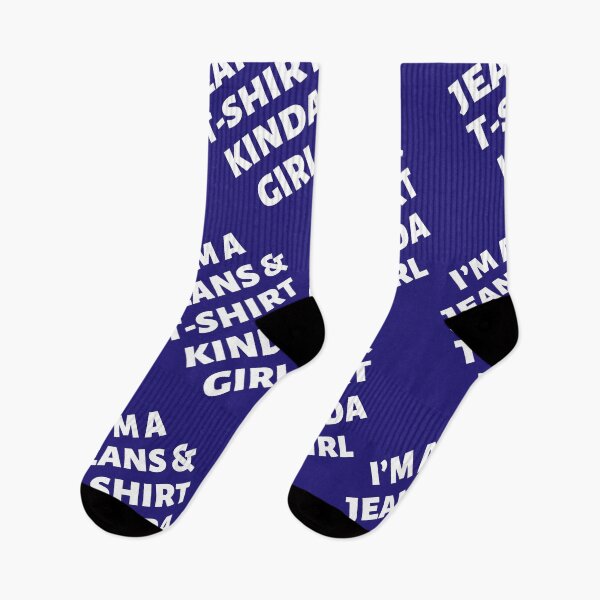 Item preview, IM A JEANS & TSHIRT KINDA GIRL designed and sold by selfesteeem.