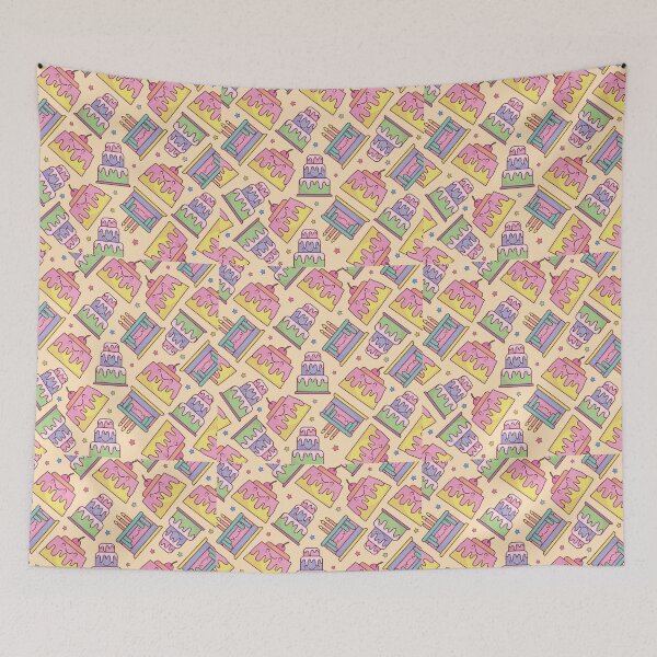 Item preview, cake pattern designed and sold by stickers-packs.