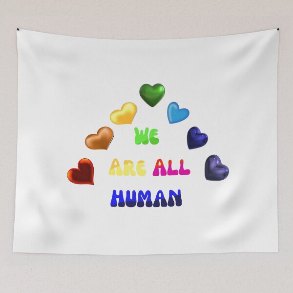Item preview, We Are All Human  designed and sold by Puns-N-Such.