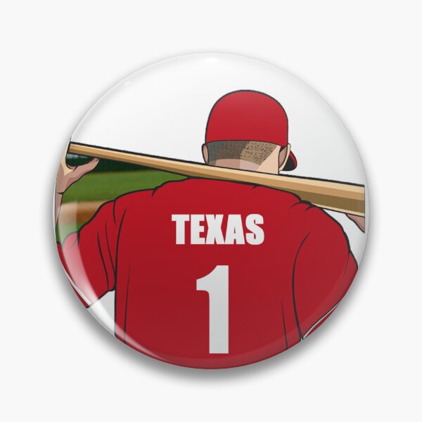 Artikelvorschau, Texas Baseball Jersey Nummer 1 Fan entworfen und verkauft von stinkylockers.
