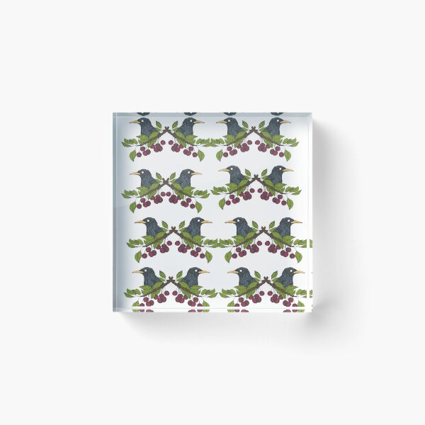Item preview, Vintage Cherry and a Bird Pattern Retro Collection Seamless Pattern  designed and sold by tagmoj.