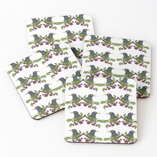 Item preview, Vintage Cherry and a Bird Pattern Retro Collection Seamless Pattern  designed and sold by tagmoj.