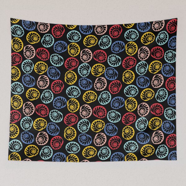Item preview, sea shells pattern designed and sold by stickers-packs.