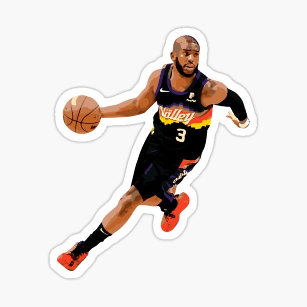 Chris-Paul-Jersey Sticker for Sale by ThsWills