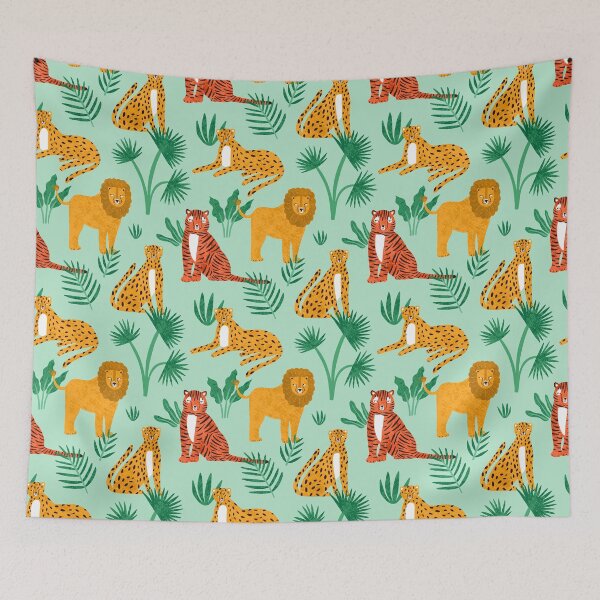 Item preview, jungle pattern designed and sold by stickers-packs.
