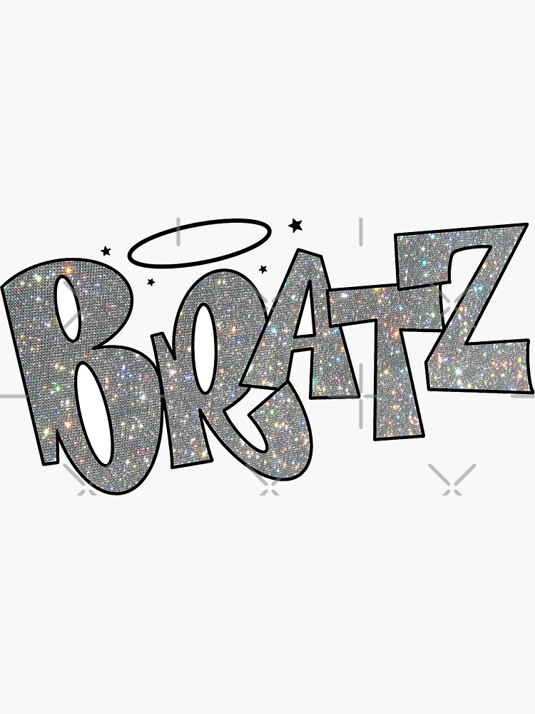 Silver Glitter Bratz Logo Sticker For Sale By Taylormendez Redbubble