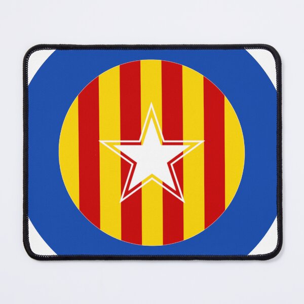 Item preview, Senyera estelada blava Catalan Red Yellow Blue Star Retro Roundel designed and sold by ModSupporters.