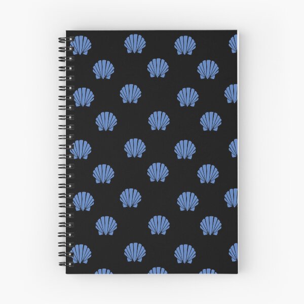 Item preview, blue shells pattern designed and sold by stickers-packs.