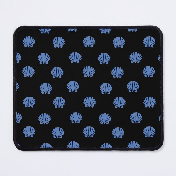 Item preview, blue shells pattern designed and sold by stickers-packs.