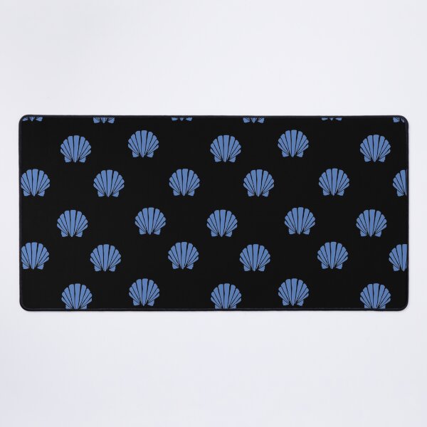 Item preview, blue shells pattern designed and sold by stickers-packs.