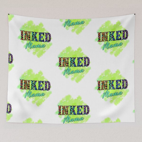Item preview, Bright Lime Green Inked Tattooed Mama designed and sold by speakupandshine.