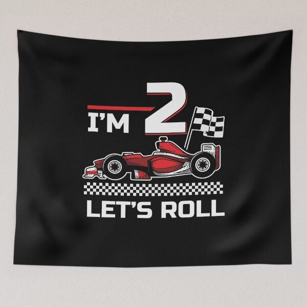 Item preview, Birthday Boy 2 years old, Two years old, Race Car, Let's Roll, Racing, Toddler, Kids, Formula car designed and sold by SimplyDeals.