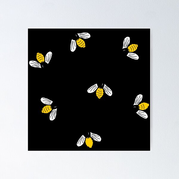 Item preview, bee pattern designed and sold by stickers-packs.