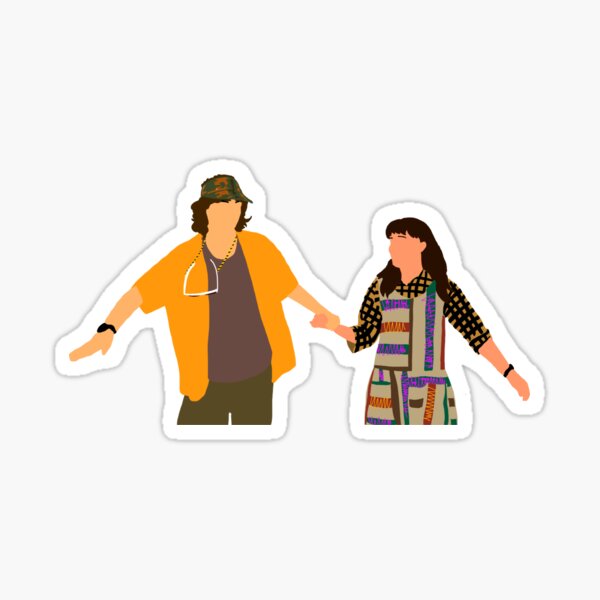 Skating love duo Sticker