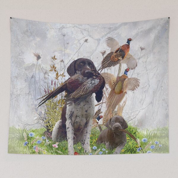 Item preview, Father and son , German shorthaired pointer designed and sold by TammyHunterArt.