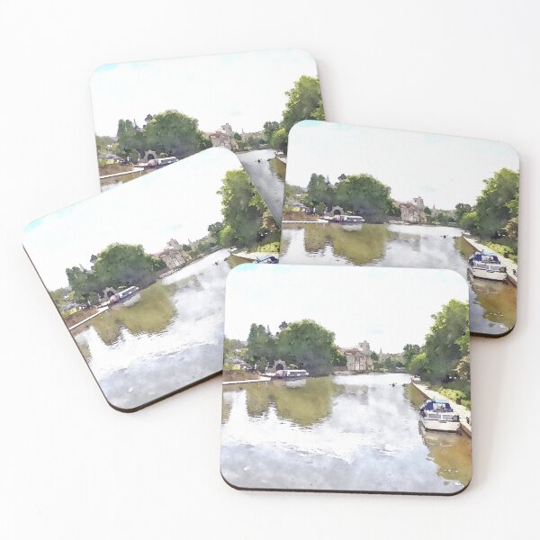 Item preview, View Along The River Medway At Maidstone designed and sold by Trevor Harvey Art.