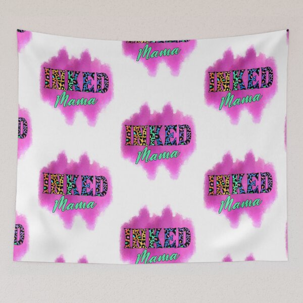 Item preview, Bright Pink Graffiti Style Inked Tattooed Mama designed and sold by speakupandshine.