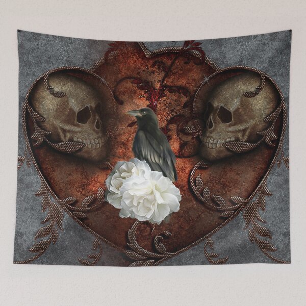 Item preview, Wonderful crow with skulls designed and sold by nicky2342.