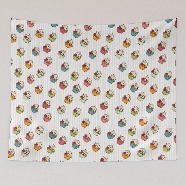 Item preview, cupcake pattern designed and sold by stickers-packs.