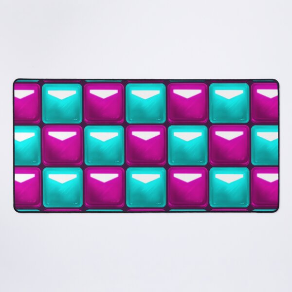 Item preview, Beat Saber Block Pattern 2022 - Magenta Pink & Cyan Blue designed and sold by JessySketches.