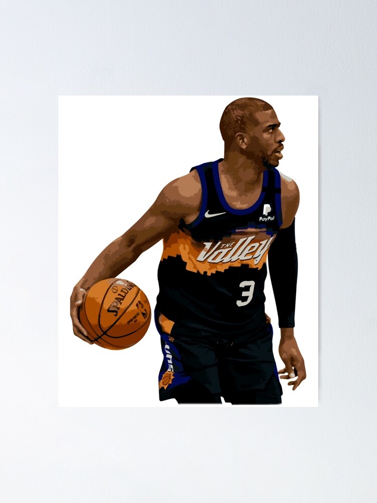 Chris-Paul-Jersey Sticker for Sale by ThsWills