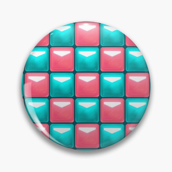 Item preview, Beat Saber Block Pattern 2022 - Pink Peach & Cyan Blue designed and sold by JessySketches.