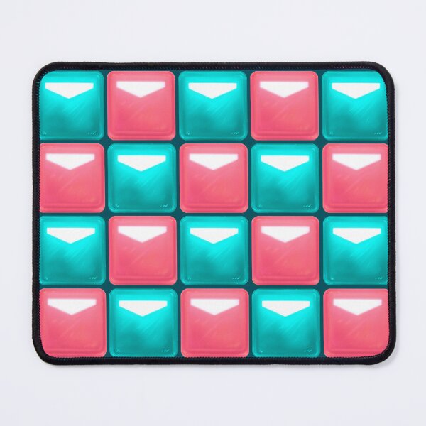 Item preview, Beat Saber Block Pattern 2022 - Pink Peach & Cyan Blue designed and sold by JessySketches.