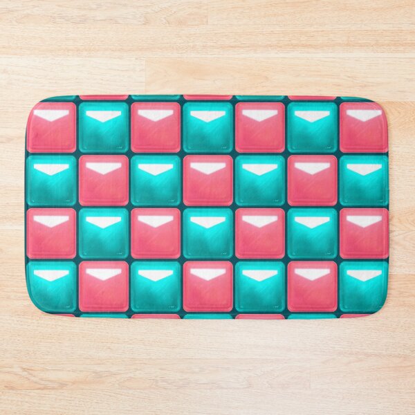 Item preview, Beat Saber Block Pattern 2022 - Pink Peach & Cyan Blue designed and sold by JessySketches.