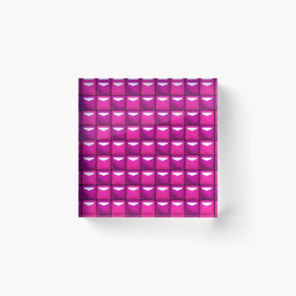 Item preview, Beat Saber Block Pattern 2022 - Fuchsia & Hot Pink designed and sold by JessySketches.