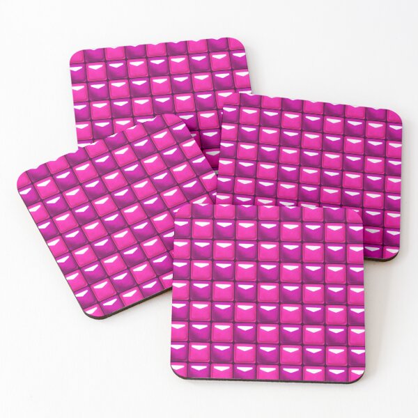 Item preview, Beat Saber Block Pattern 2022 - Fuchsia & Hot Pink designed and sold by JessySketches.