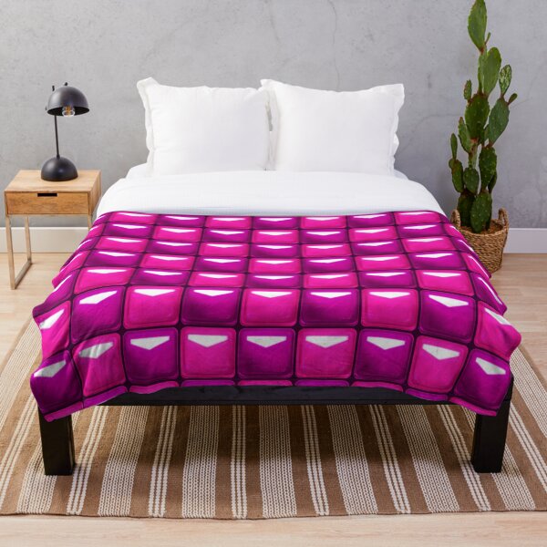 Item preview, Beat Saber Block Pattern 2022 - Fuchsia & Hot Pink designed and sold by JessySketches.