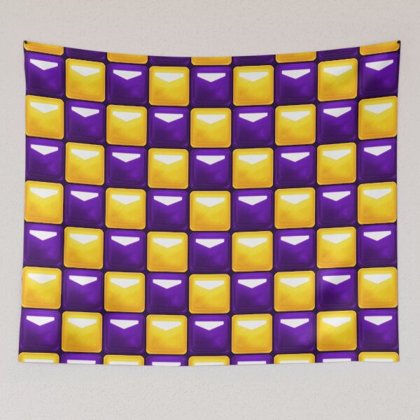 Item preview, Beat Saber Block Pattern 2022 - Golden Yellow & Violet Purple designed and sold by JessySketches.