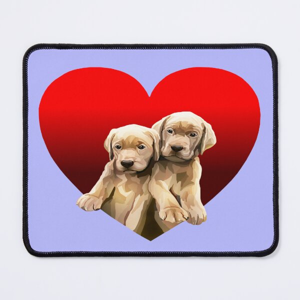 Item preview, Yellow Golden Labrador Puppies Inside Heart designed and sold by Deborah Camp.